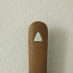 Wood long handle magnetic shoehorn
