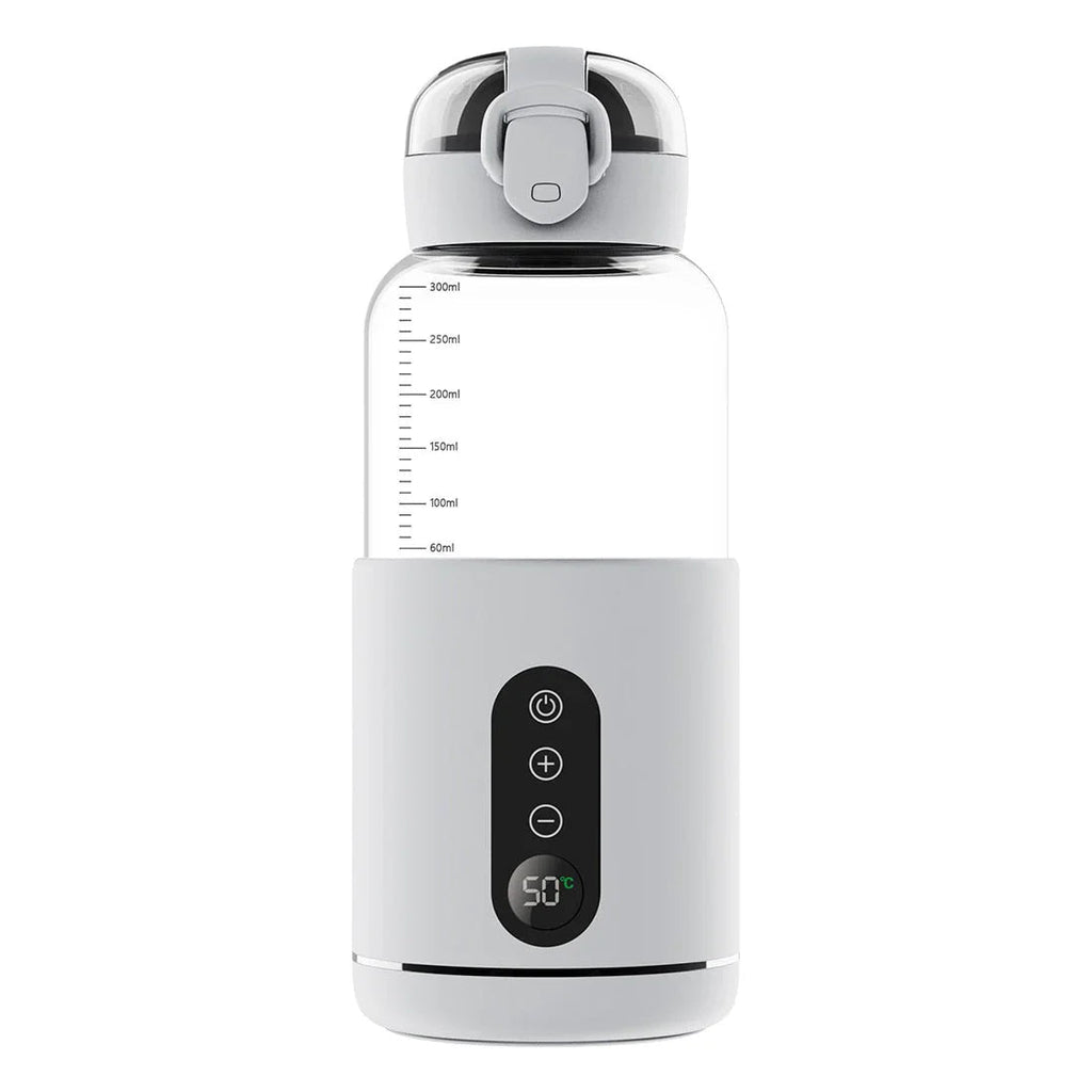 Portable bottle warmer with temperature display – Compact solution for on the go