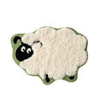 Fluffy Sheep Shaped Bedroom Bedside Rug