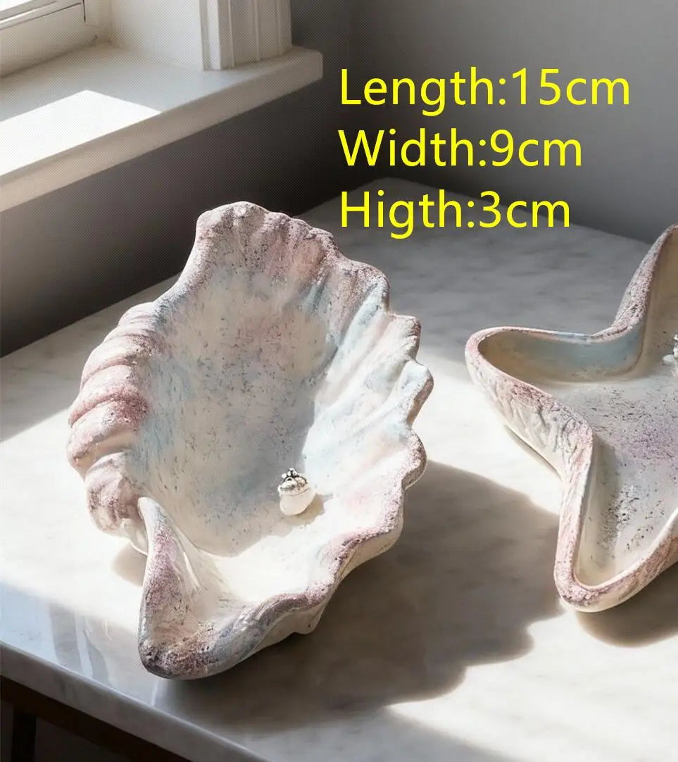 Sea Shell Ceramic Jewelry Tray