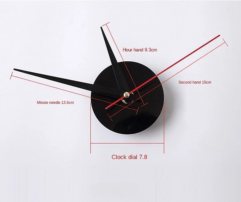 3D-LED wall clock – frameless DIY design