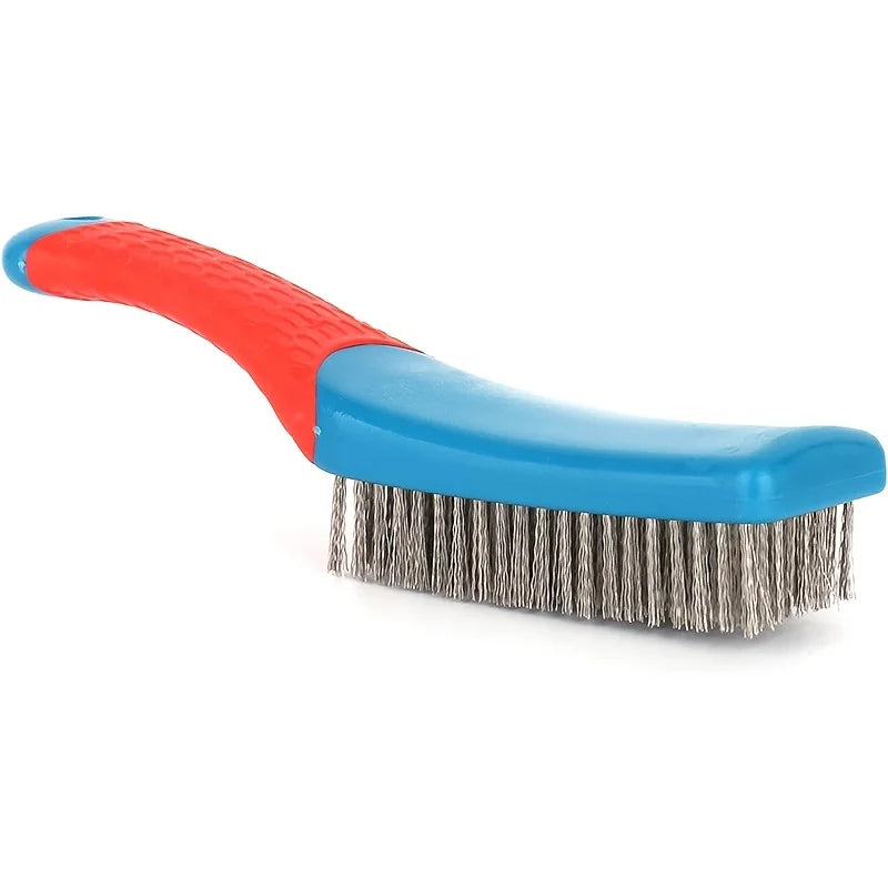 METALGRIP Wire Brush made of Stainless Steel | Extra Durable with Ergonomic Handle | For Rust, Dirt & Sweat Residues