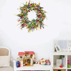 Handmade Floral Door Wreath for Indoor and Outdoor