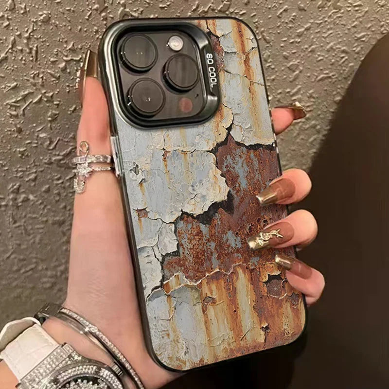 Industrial Rust Finish Shockproof iPhone Case