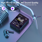 Portable Bluetooth MP3 Player with HiFi Stereo, Mini MP4 Video Playback, LED Screen and Voice Recording
