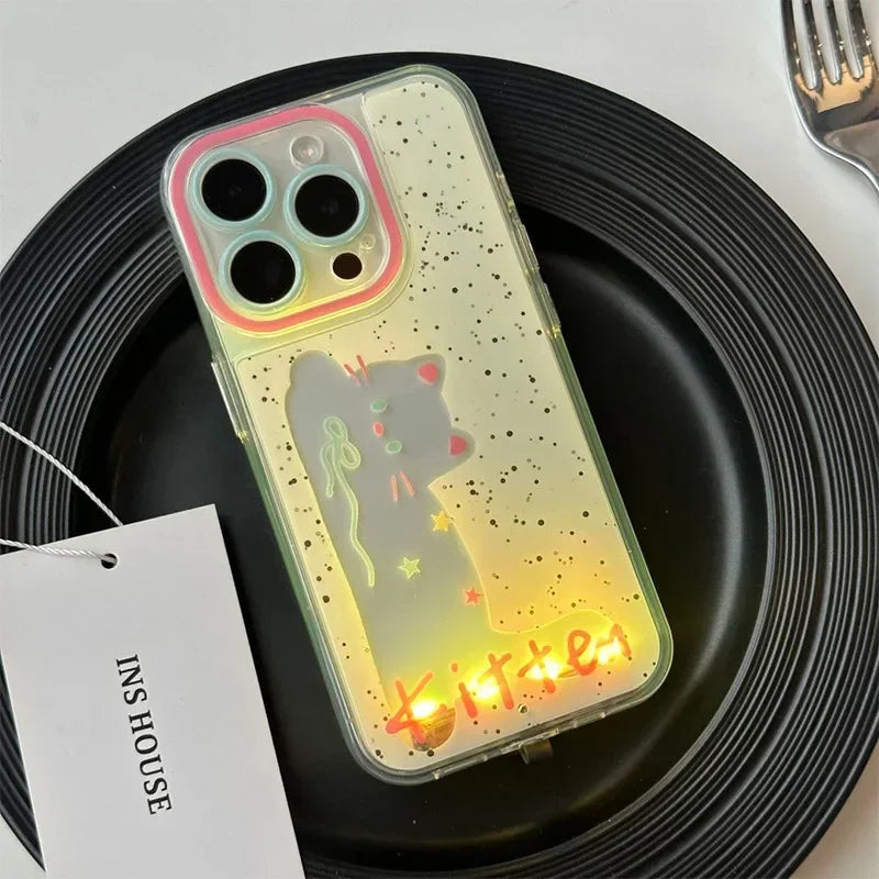 Glowing Puppy Light-Up iPhone Case