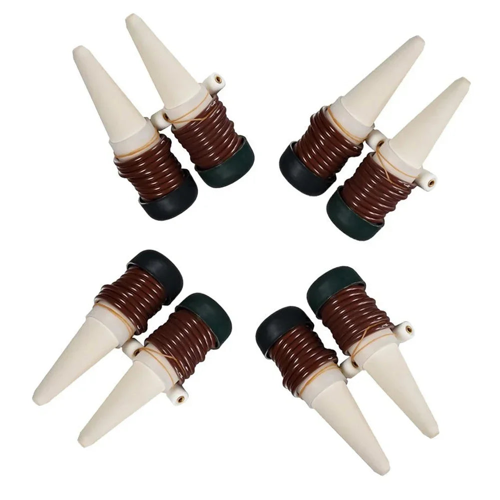 AquaTerris Plant Irrigation System | 8-Piece Set | Self-Watering Ceramic Spikes | Automatic & For Indoor Use