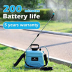 SPRAYMATE Pro Battery Pressure Sprayer | 5 L Shoulder Spray Bottle | USB Charging & Adjustable Nozzle | For Garden, Cleaning & Weed Control