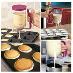 Effortlessly pour batter for cupcakes and pancakes!