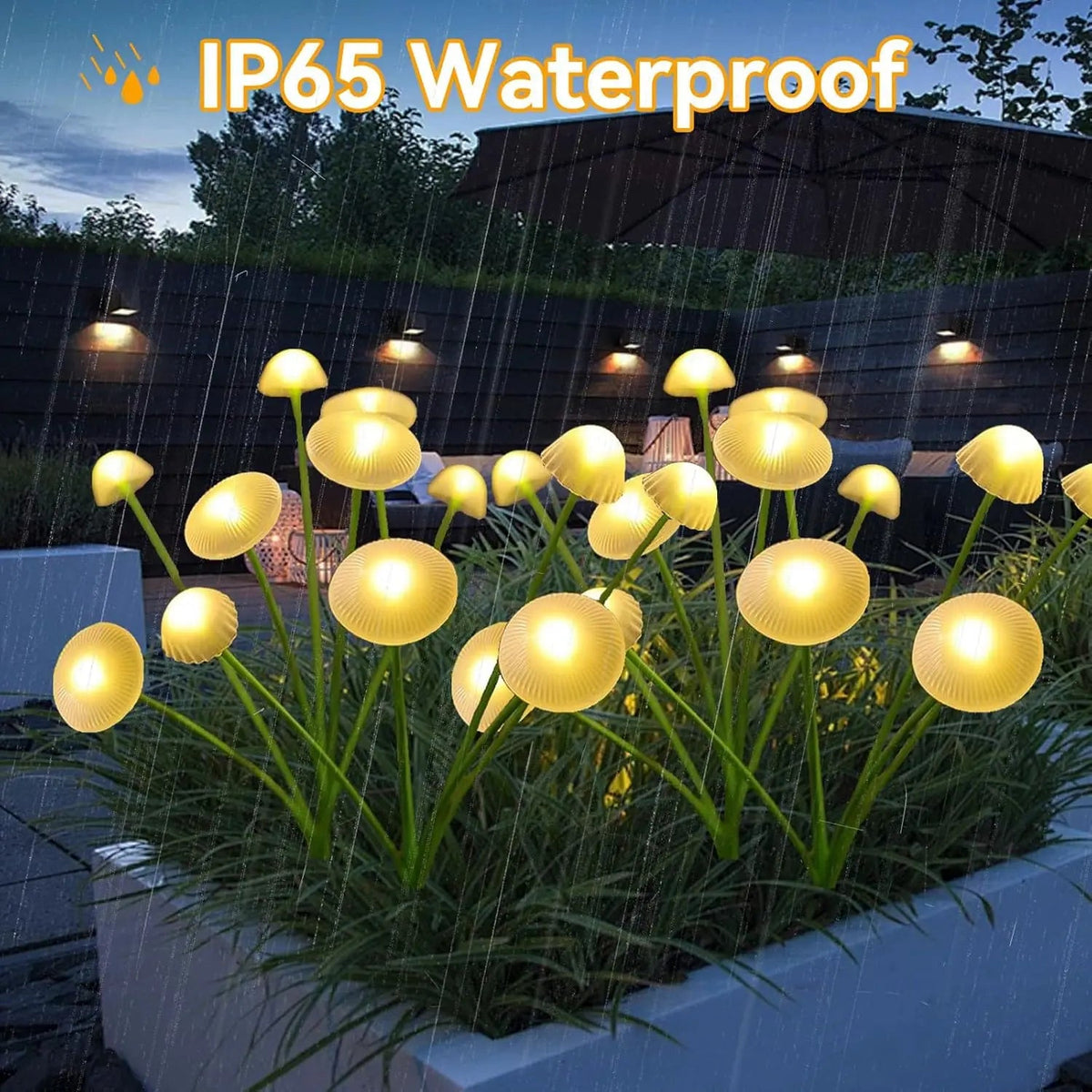 MushGlow Solar Garden Lights | Jellyfish & Mushroom Design | Solar Powered & Weatherproof