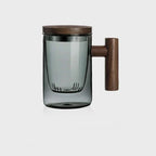 Ultramodern Glass Tea Cup with Filter and Lid