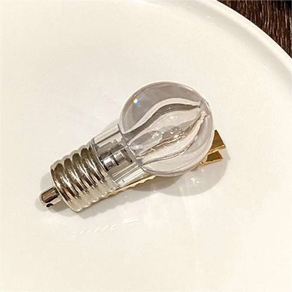 Luminous Light Bulb Party Hairpin