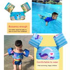 Kids Swim Arm Float and Safety Vest with Buoyancy Support