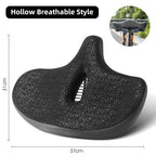 Wide Ergonomic Bike Saddle – Comfortable Saddle with Shock Absorption for City and Mountain Bikes