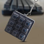 Mechanical Cube Click Fidget Keychain