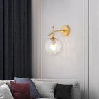 LumiSconce – Black Gold Glass Wall Lamp