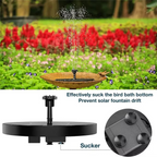 Solar Powered Water Fountain Pump for Bird Baths, Ponds, and Garden Decoration