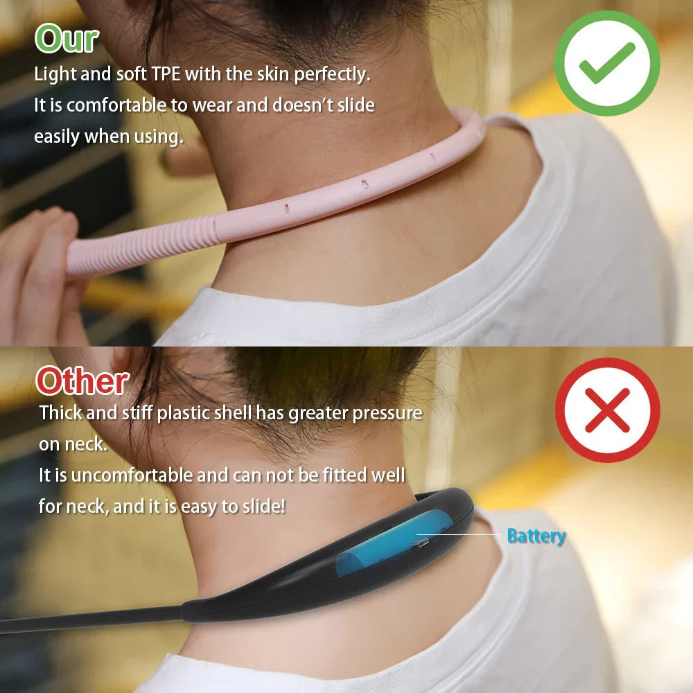 LED rechargeable neck lamp with 3 modes