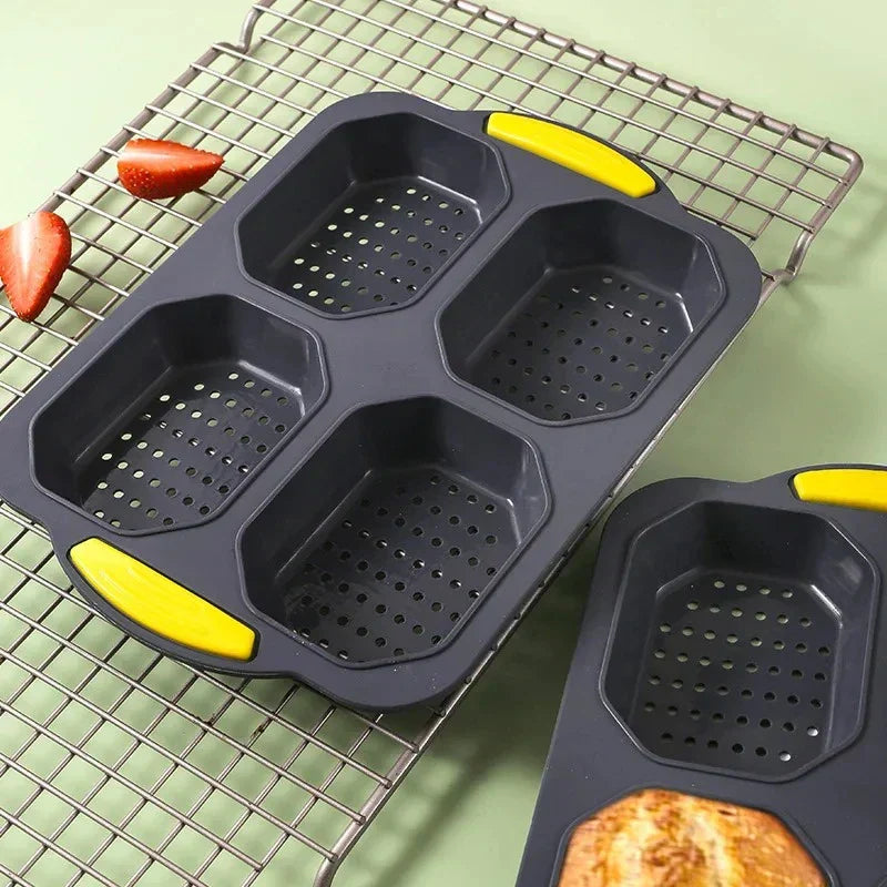 Bunello Burger Mold | Silicone Baking Mold for Buns | Non-Stick & Heat Resistant | 6-Piece Mold