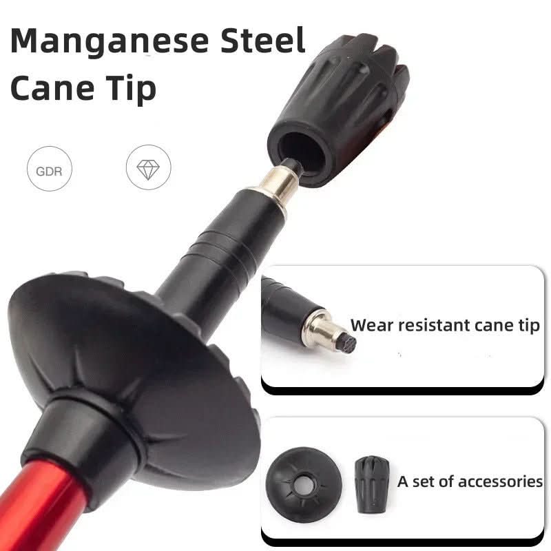 Foldable trekking poles for hiking & outdoor adventures