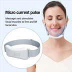 Face Slimming Device EMS Microcurrent Sculpting Vibrating Belt with Heat Compress for Personal Care