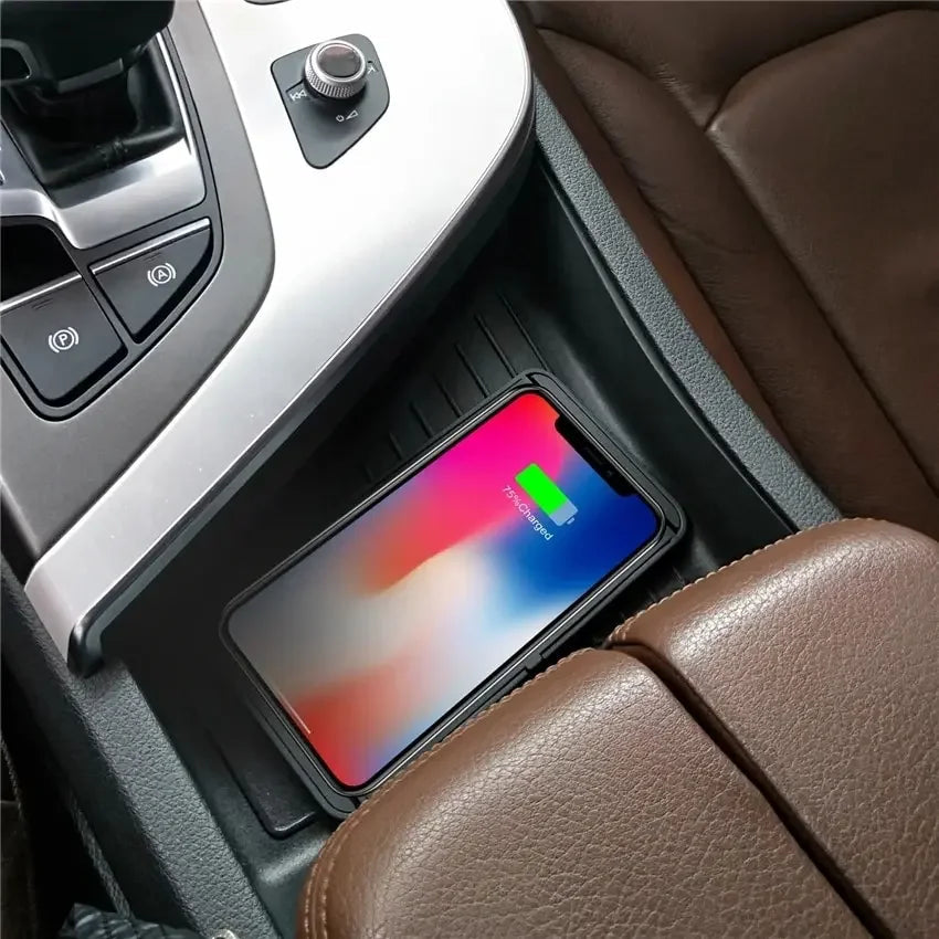 Enervia Wireless Charging Pad | 15W Fast Charging | Non-Slip & Ultra-Slim | For Car & Home