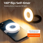 Mini Magnetic Selfie Ring Light - Pocket Clip-On LED Light