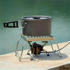 FlameRack Folding Grill Stand | Stainless Steel & Foldable | For Outdoor & Camping | 3 cm Packed Size