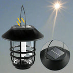 Solar Wireless Waterproof Flickering Sun Flame Lantern Light | - WallLant