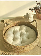 Rattan cat bed handwoven & washable