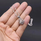 Mystic Moon Glow Lotus Necklace