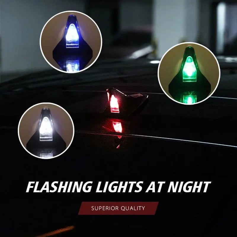 Shark Fin Solar-Warning Light for Car