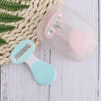 Compact 4-Blade Razor with Travel Case for Smooth Skin