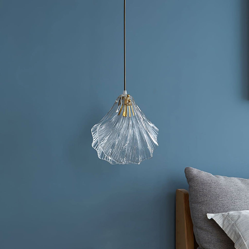 Mini Shell Pendant Light – Glass Coastal Design