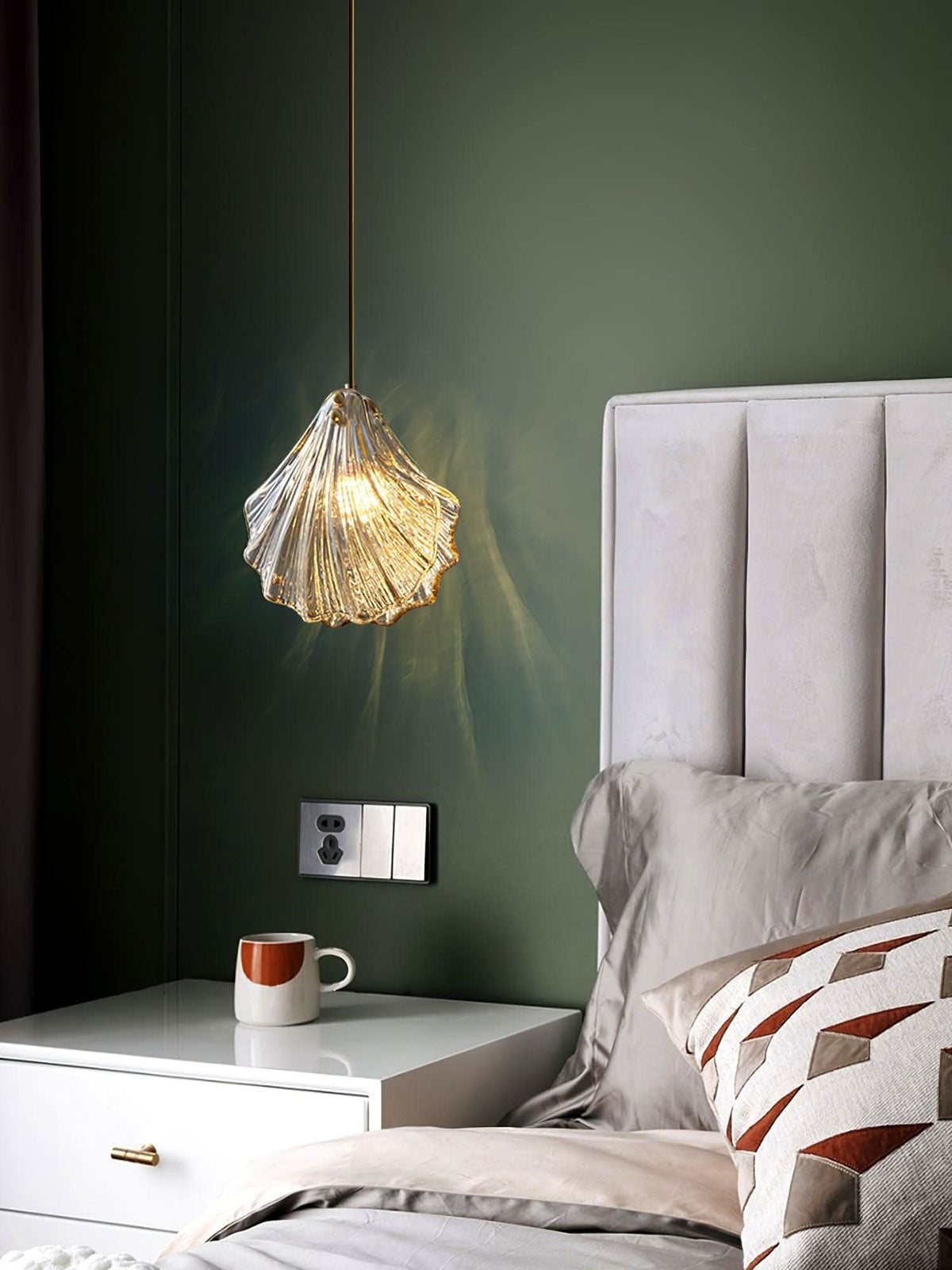 Mini Shell Pendant Light – Glass Coastal Design