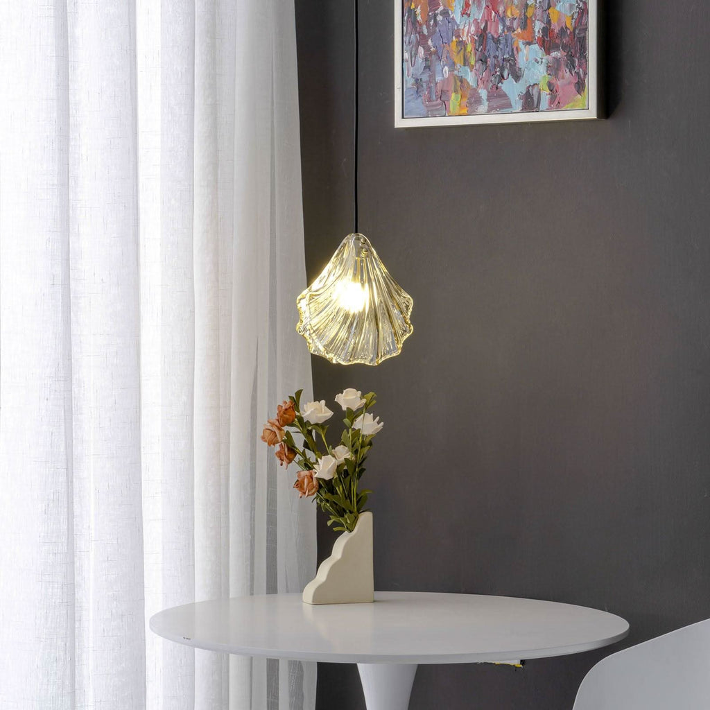 Mini Shell Pendant Light – Glass Coastal Design