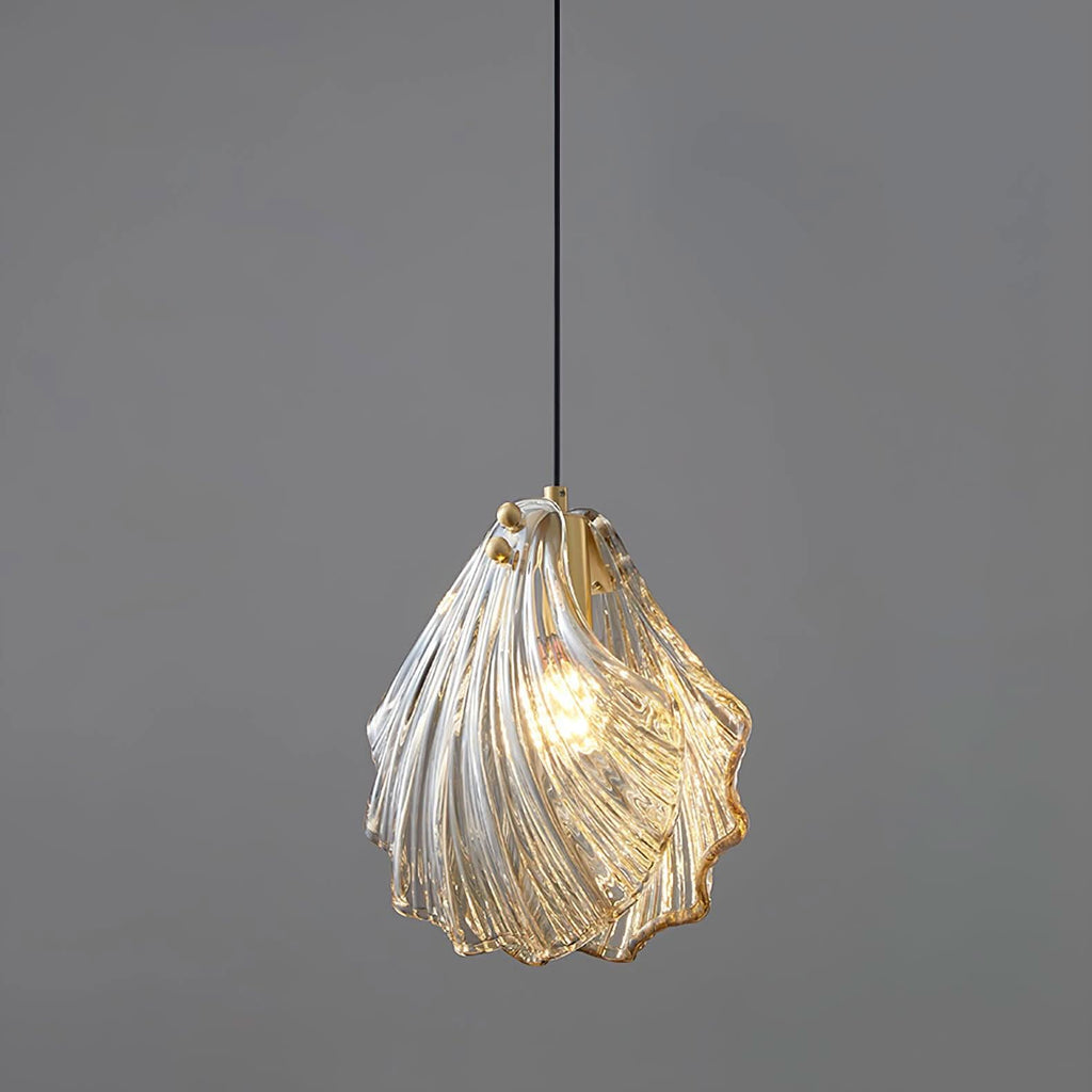 Mini Shell Pendant Light – Glass Coastal Design