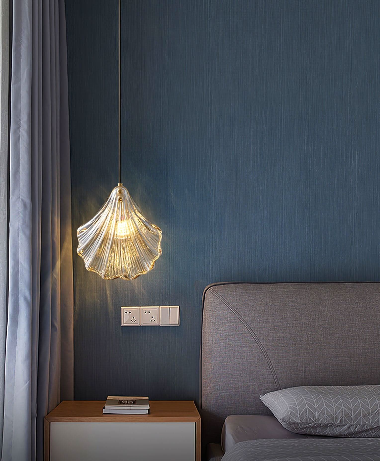 Mini Shell Pendant Light – Glass Coastal Design