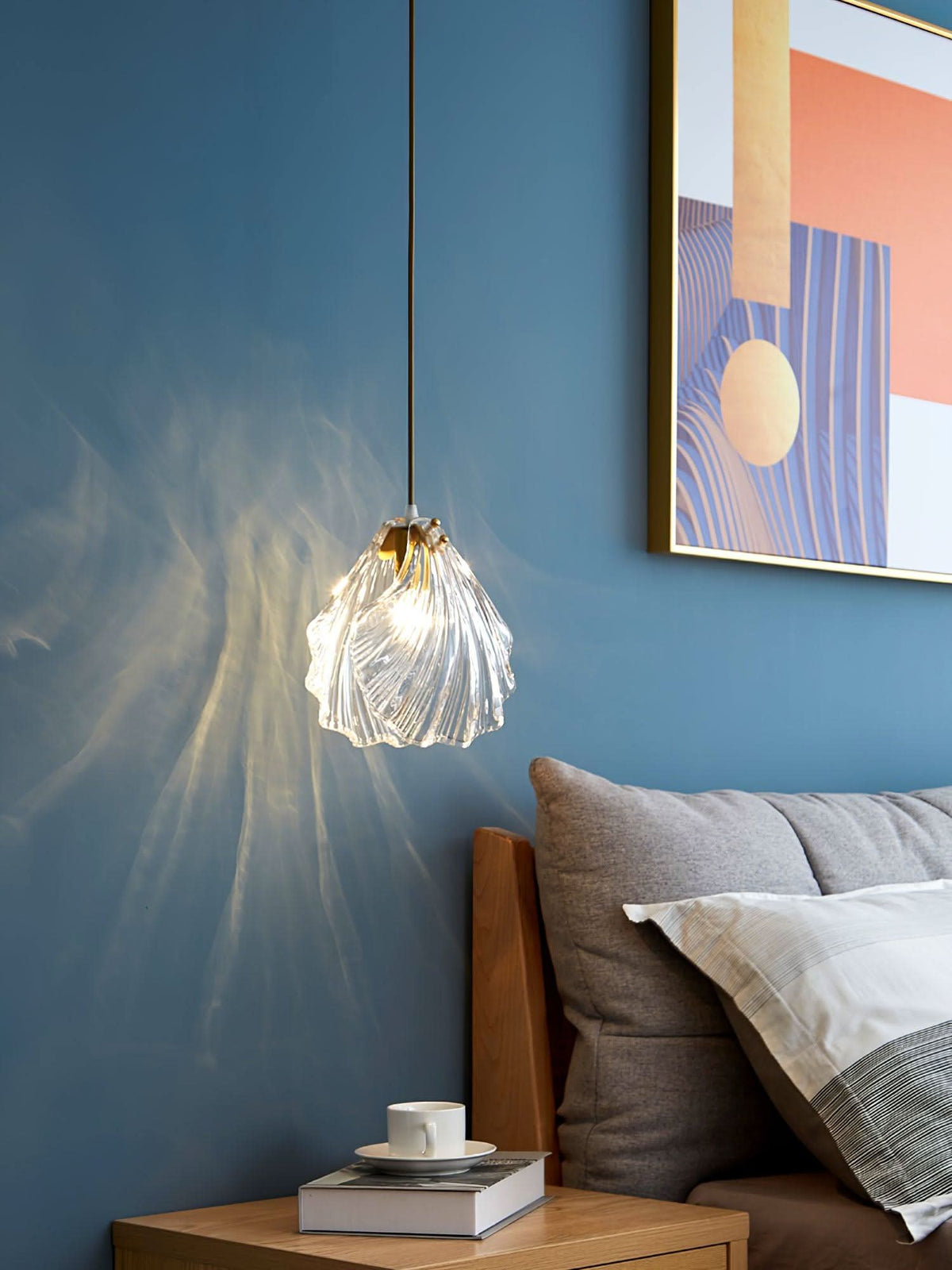 Mini Shell Pendant Light – Glass Coastal Design