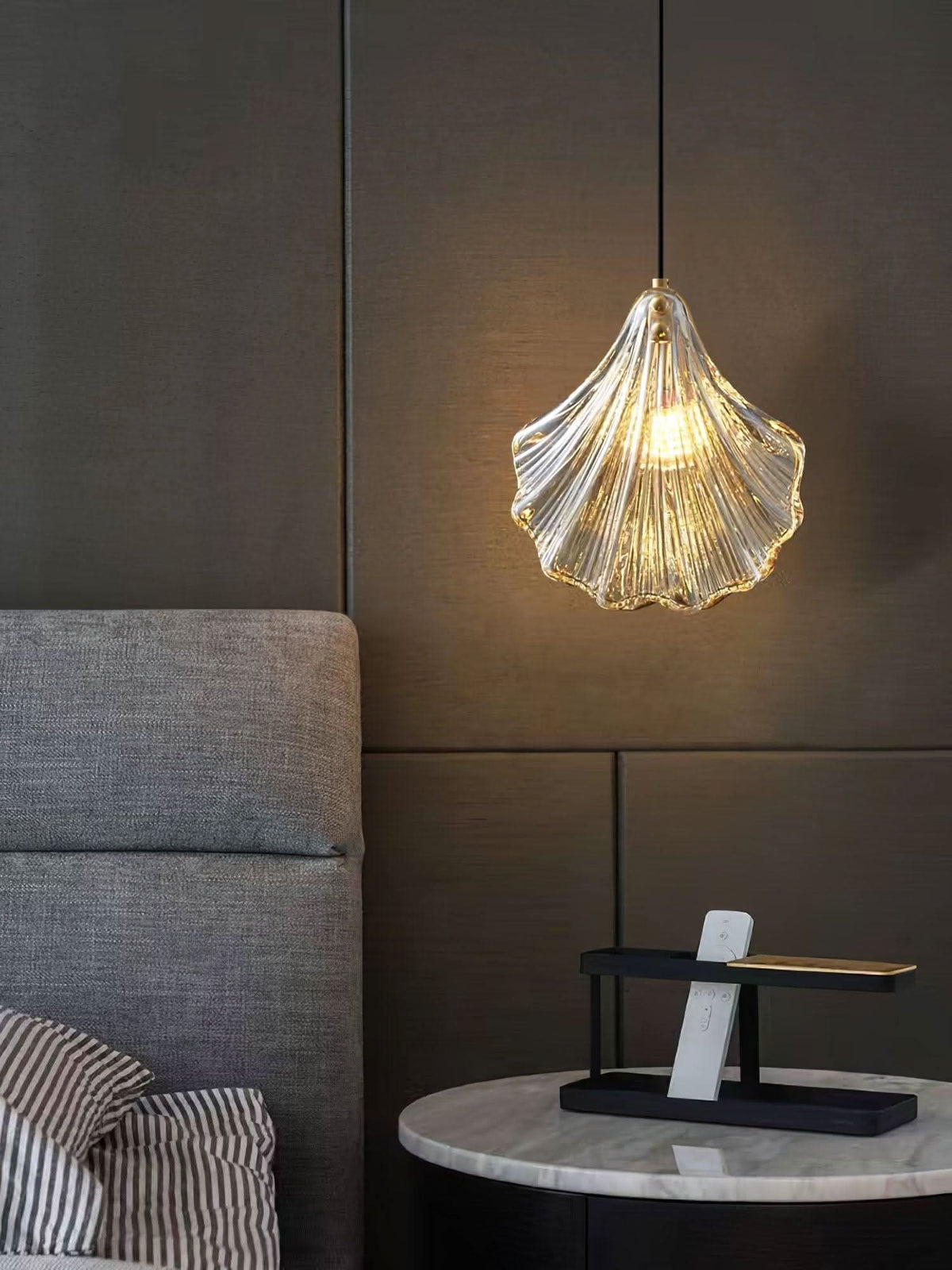 Mini Shell Pendant Light – Glass Coastal Design