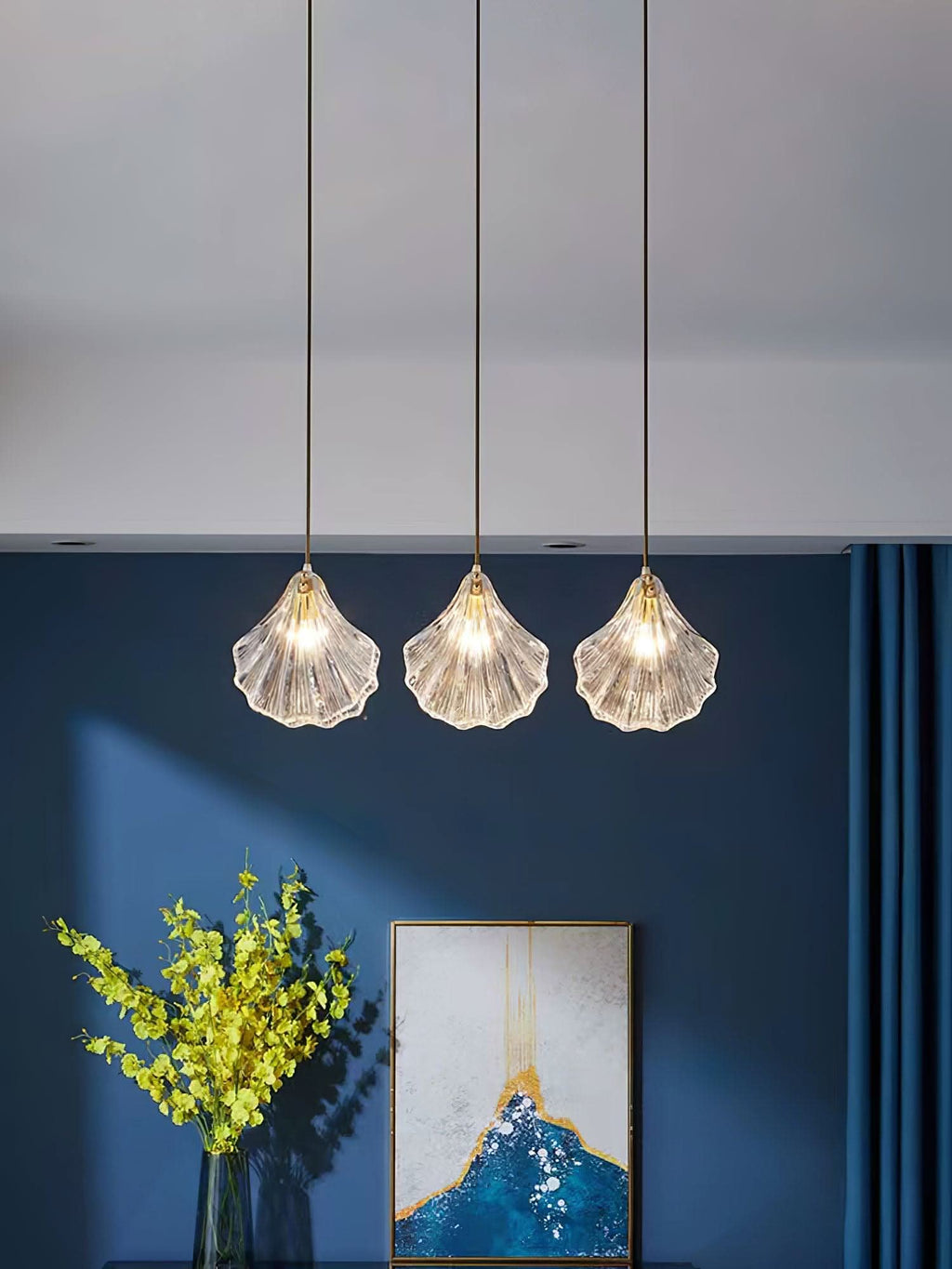 Mini Shell Pendant Light – Glass Coastal Design