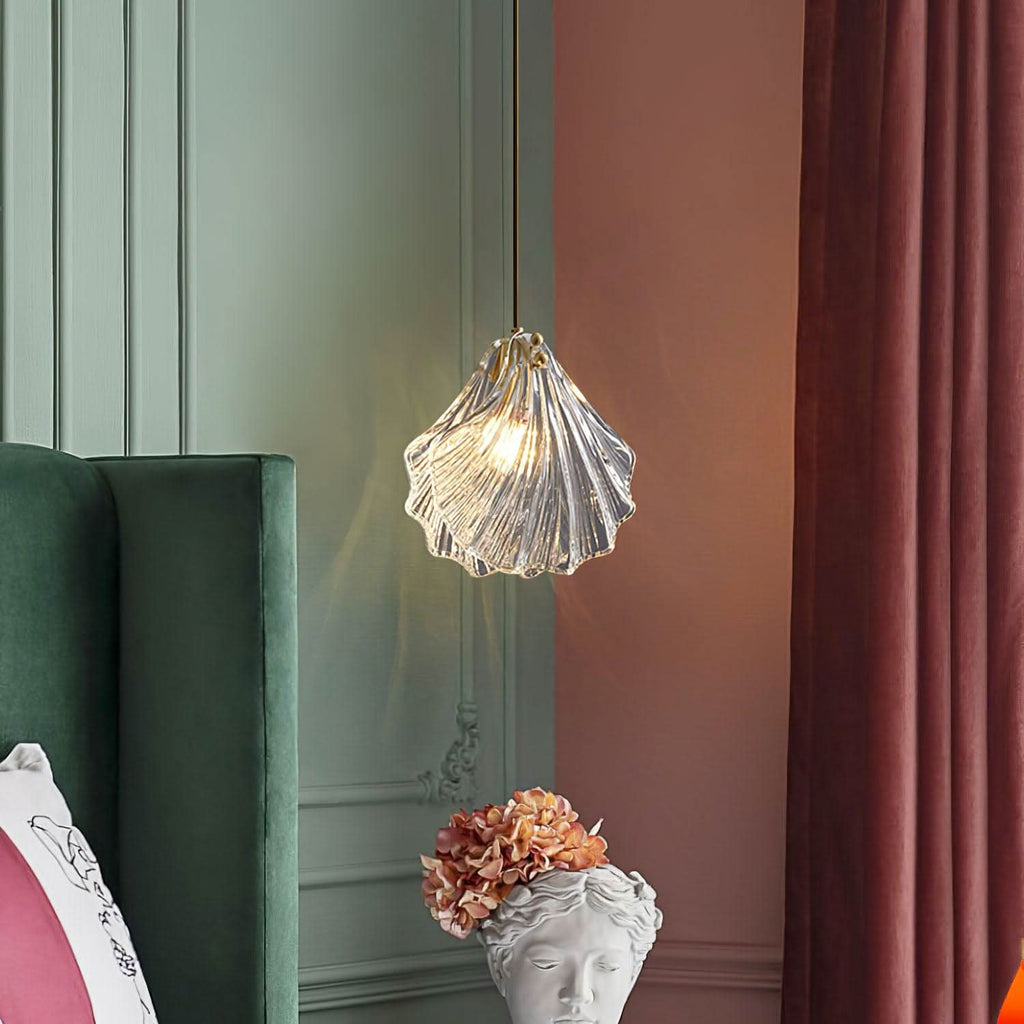 Mini Shell Pendant Light – Glass Coastal Design