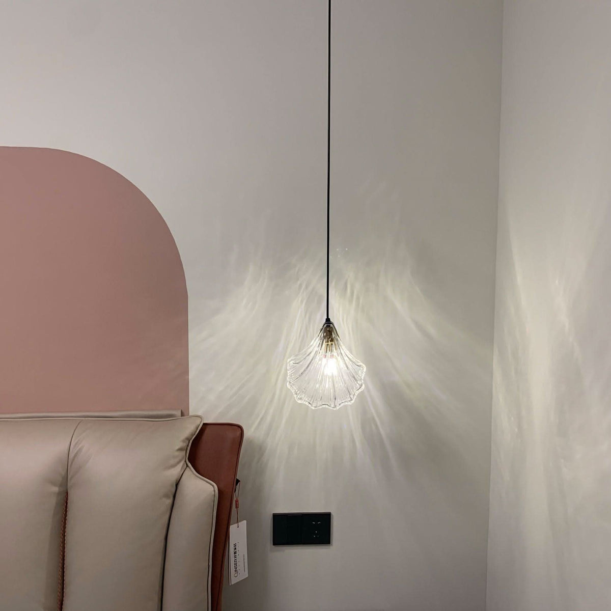 Mini Shell Pendant Light – Glass Coastal Design