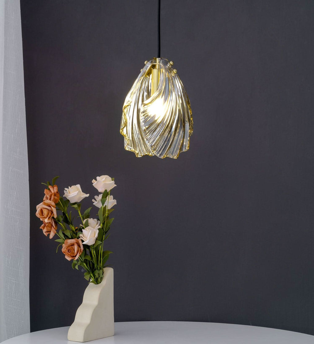Mini Shell Pendant Light – Glass Coastal Design