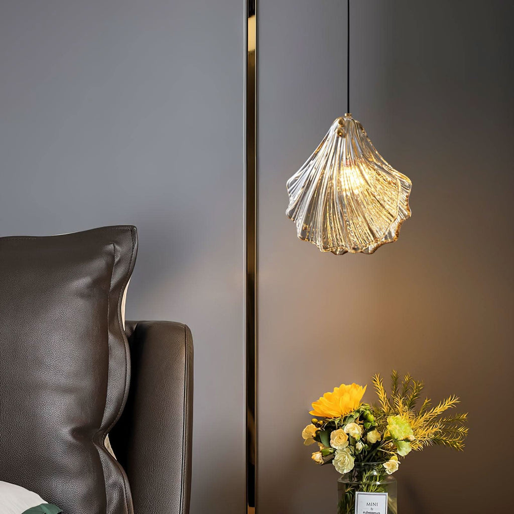 Mini Shell Pendant Light – Glass Coastal Design