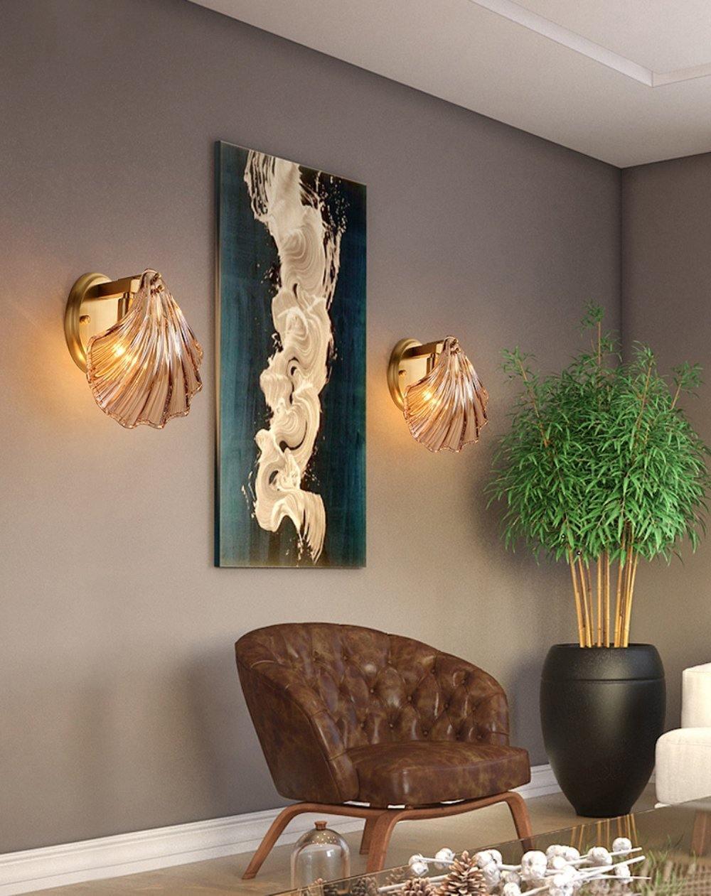 Shell wall lamp - Bring maritime elegance into your home