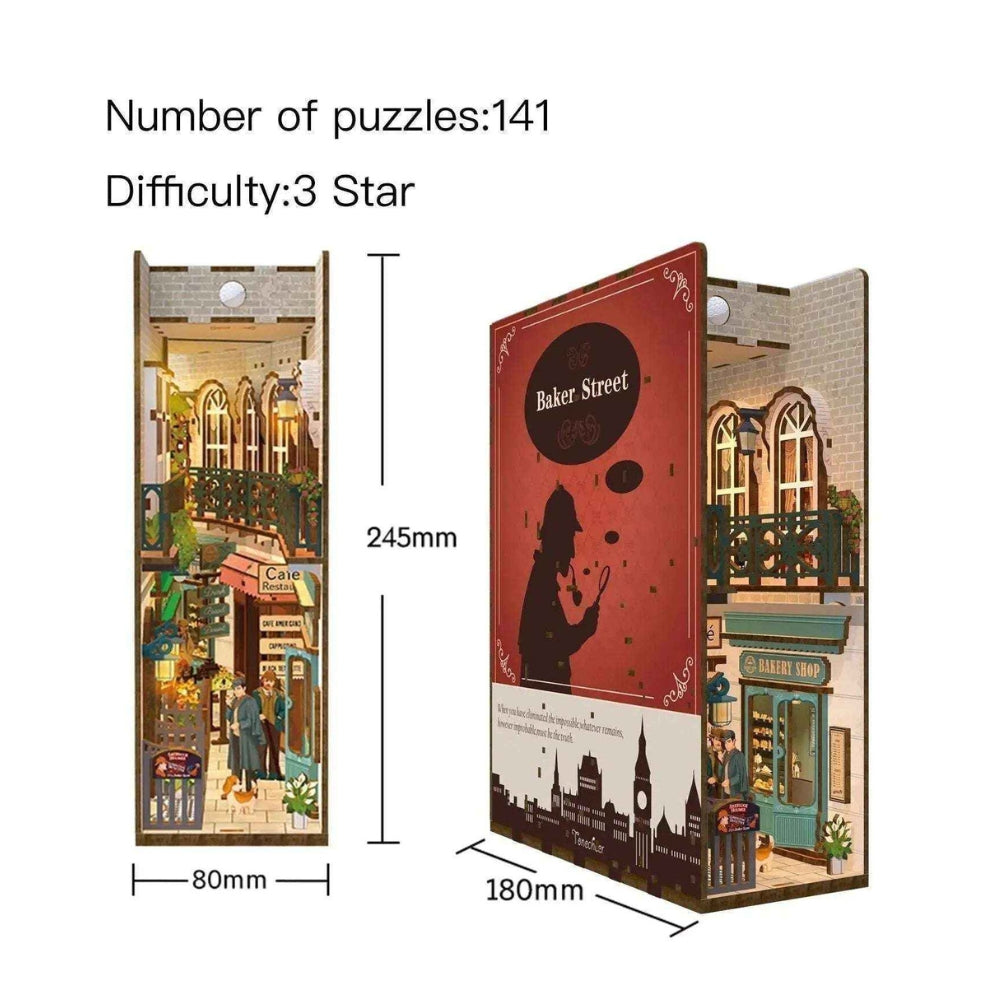 Sherlock Holmes 221B Baker Street DIY Book Nook Kit