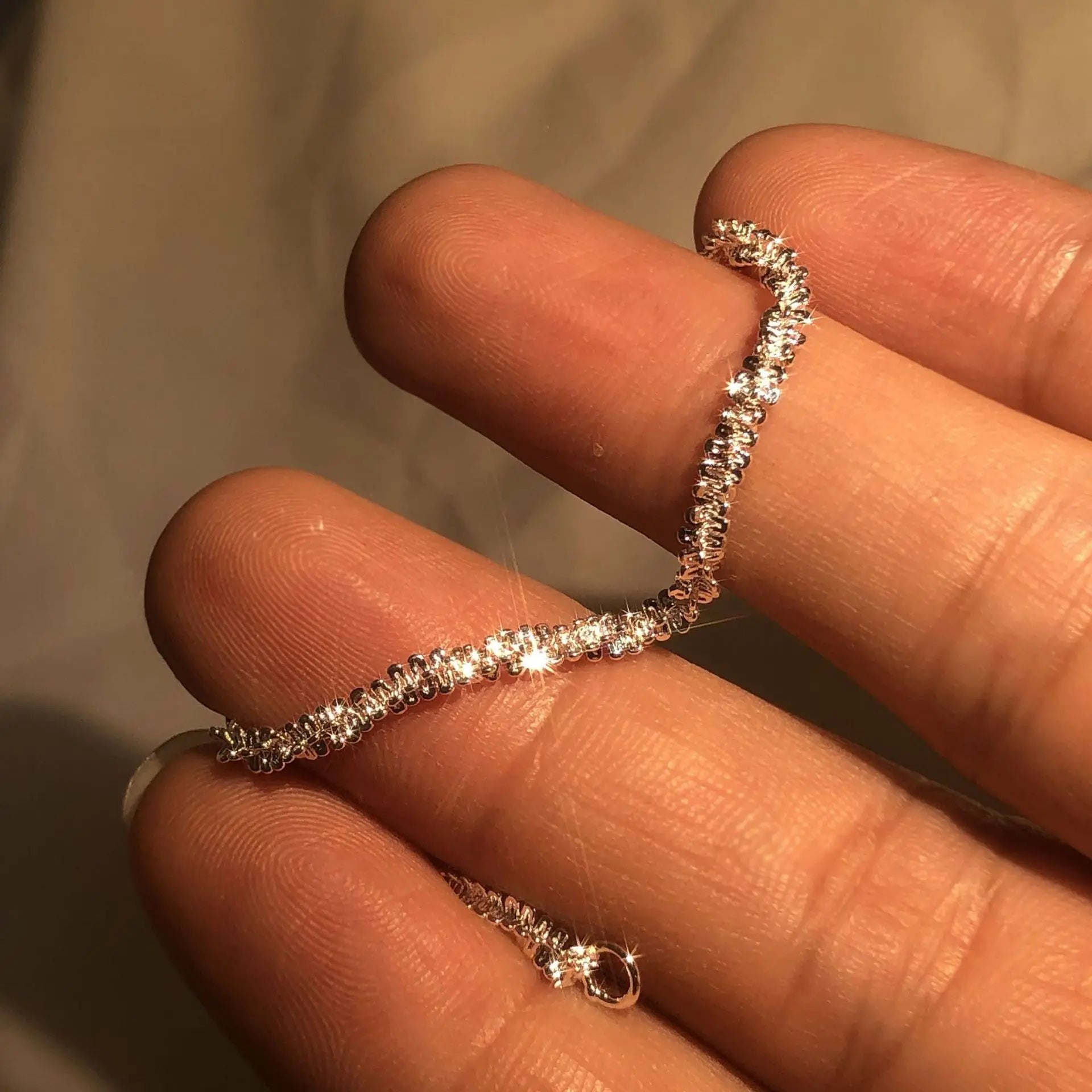 Liquid Silver Bracelet – 925 Sterling Silver Wristband Inspired by Water
