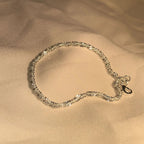 Liquid Silver Bracelet – 925 Sterling Silver Wristband Inspired by Water