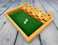 Shut the Box wooden game – Traditional dice game for children & adults